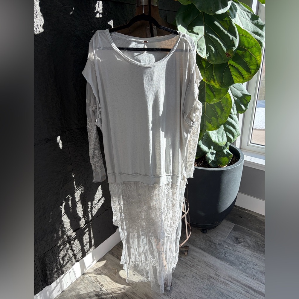 Free people Elegant Sheer Lace Dress